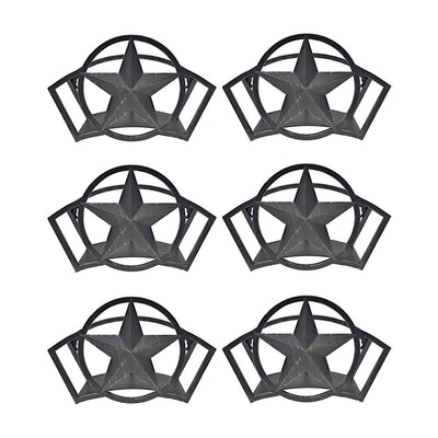 Liberty Garden Decorative Steel Liberty Star Garden Hose Wall Rack (6 Pack)