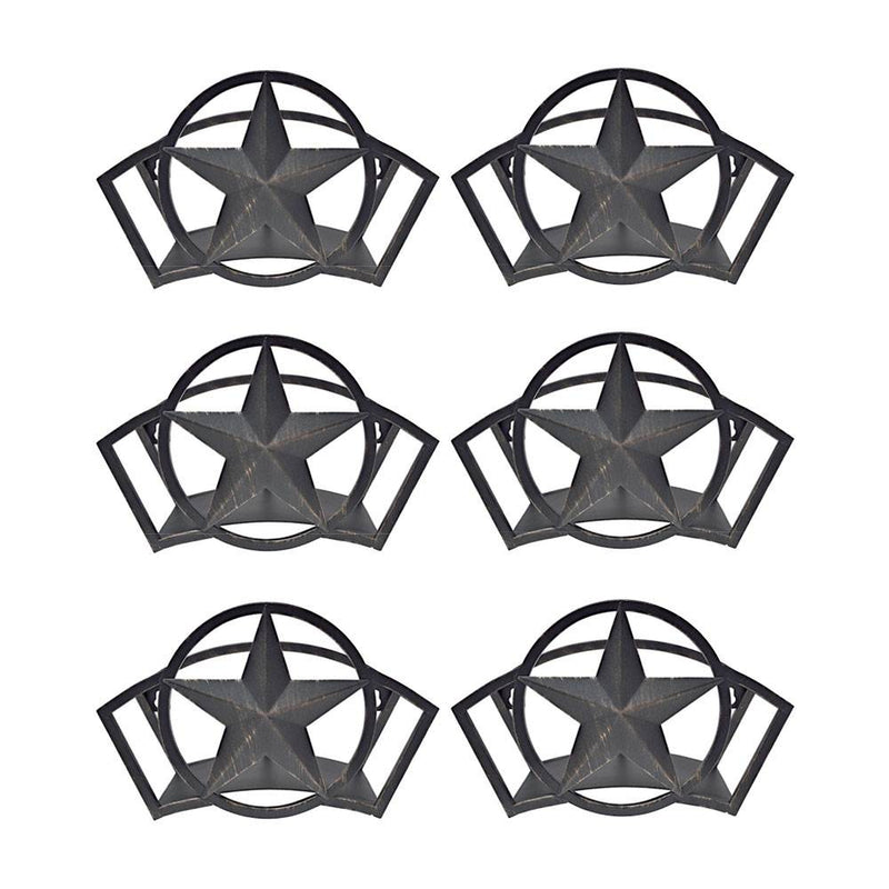 Liberty Garden Decorative Steel Liberty Star Garden Hose Wall Rack (6 Pack)