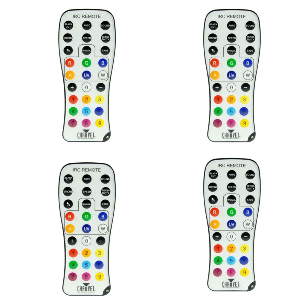 Chauvet DJ IRC & Freedom Lights Wireless Infrared Remote Control (4 Pack)