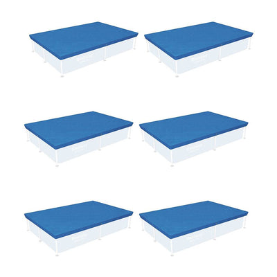 Bestway 87" x 59" Rectangle Above Ground Swimming Pool Cover (6 Pack)