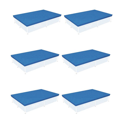 Bestway 87" x 59" Rectangle Above Ground Swimming Pool Cover (6 Pack)