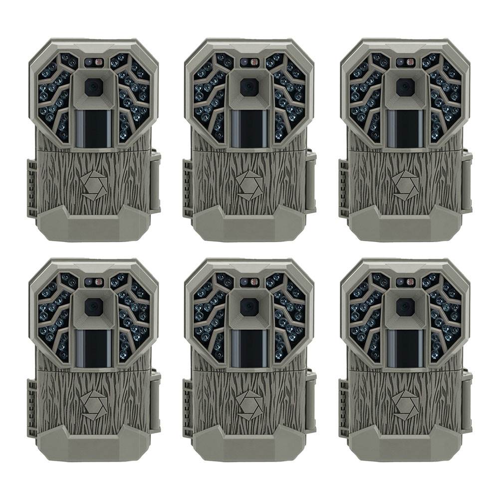 Stealth Cam G34 Pro 12MP HD Video 80' Range Scouting Game Camera (6 Pack)