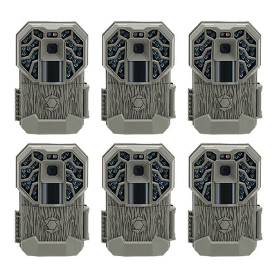Stealth Cam G34 Pro 12MP HD Video 80' Range Scouting Game Camera (6 Pack)