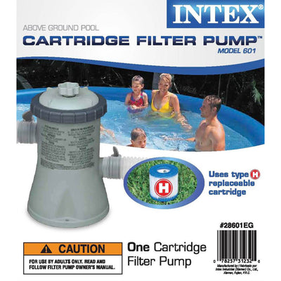 Intex 330 GPH Easy Set Swimming Pool Cartridge Filter Pump w/ GFCI (4 Pack)