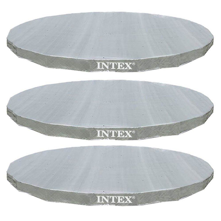 Intex 18' Ultra Frame Swimming Pools UV Resistant Deluxe Debris Cover (3 Pack)