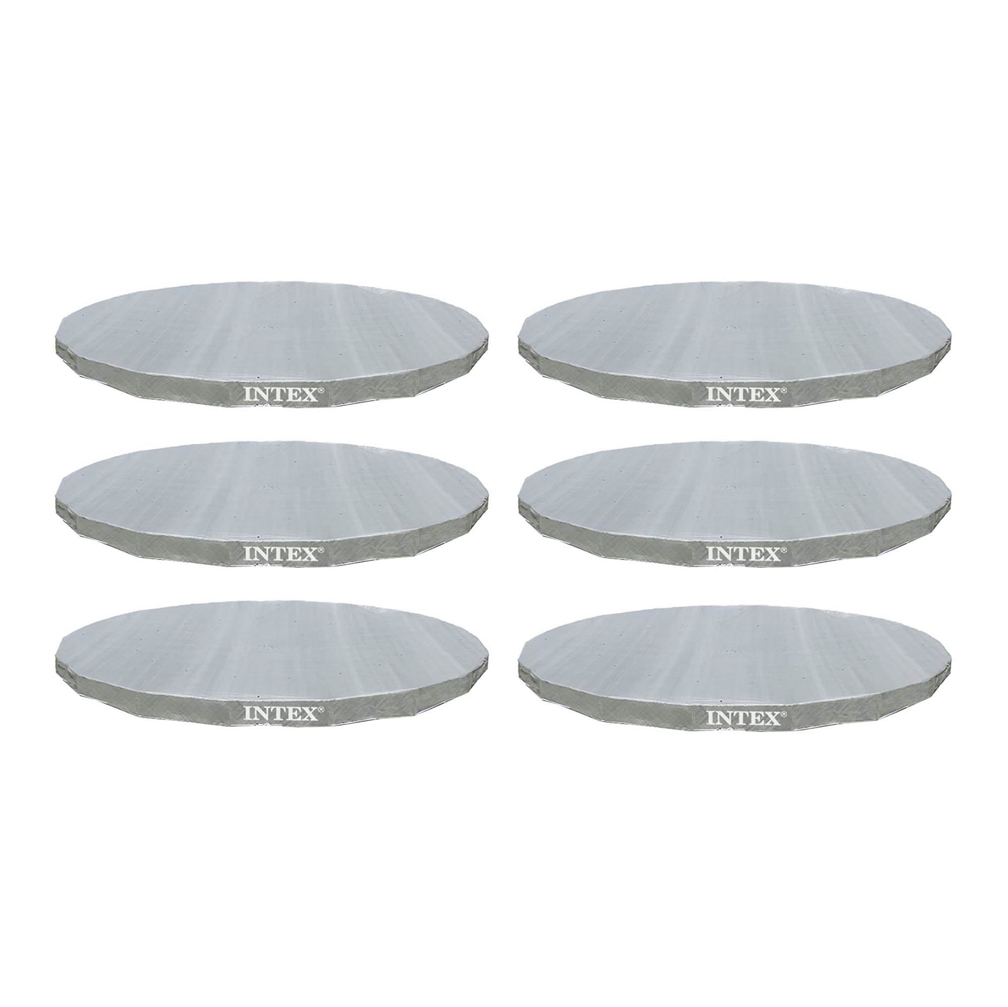 Intex 18' Ultra Frame Swimming Pools UV Resistant Deluxe Debris Cover (6 Pack)