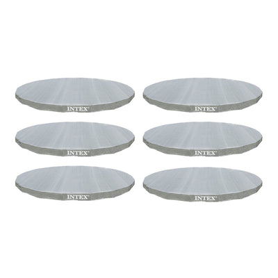 Intex 18' Ultra Frame Swimming Pools UV Resistant Deluxe Debris Cover (6 Pack)