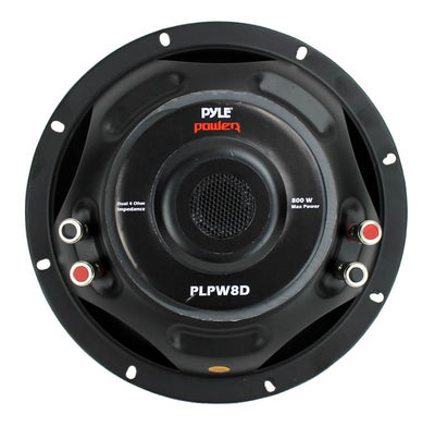 Pyle PLPW8D 8" 800W Car Audio Subwoofer Sub Power Woofer 4 Ohm Black (8 Pack) - VMInnovations