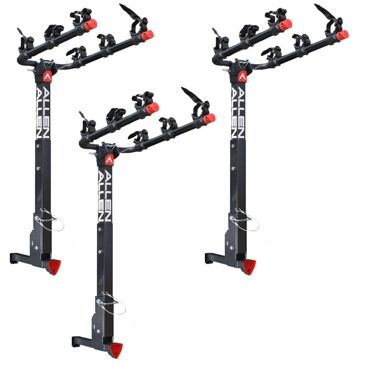 Allen Sports 532QR Deluxe QR Locking 3 Bike Carrier Rack up to 2" Hitch, 3 Pack