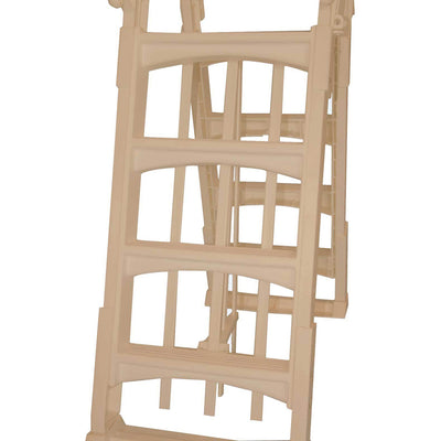 Vinyl Works A Frame Ladder with Barrier for Pools 48 to 56" Tall, Taupe (2 Pack) - VMInnovations