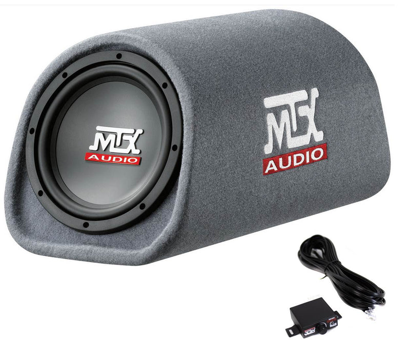 MTX AUDIO 8" 240W Car Loaded Subwoofer Enclosure Amplified Tube Vented (2 Pack)