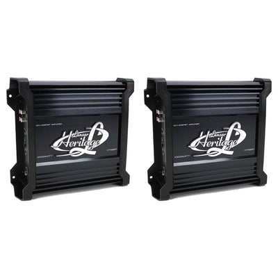 LANZAR 1000W 2 Channel Car Digital Amplifier Power Amp Stereo MOSFET (2 Pack)