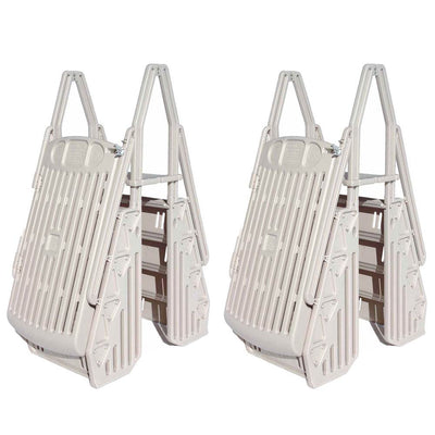 Vinyl Works 30" In Step 48 - 56" Above Ground Swimming Pool Ladder (2 Pack) - VMInnovations
