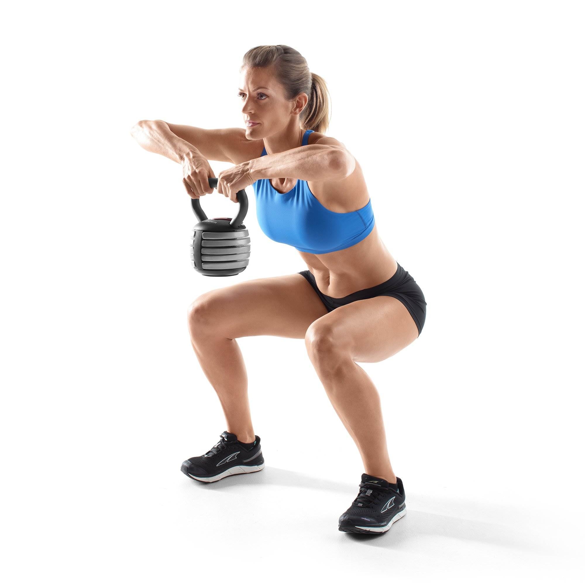 Weider PowerBell 20 Pound Kettlebell for Cardio and Strength Training (2 Pack)