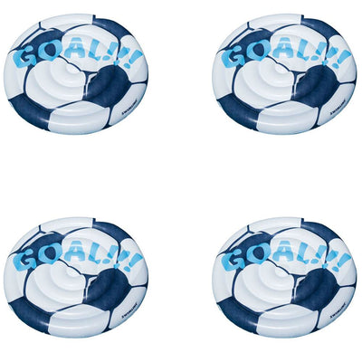 Swimline 90531 Giant Soccer Ball Swimming Pool Toy Raft Ride On Float (4 Pack)