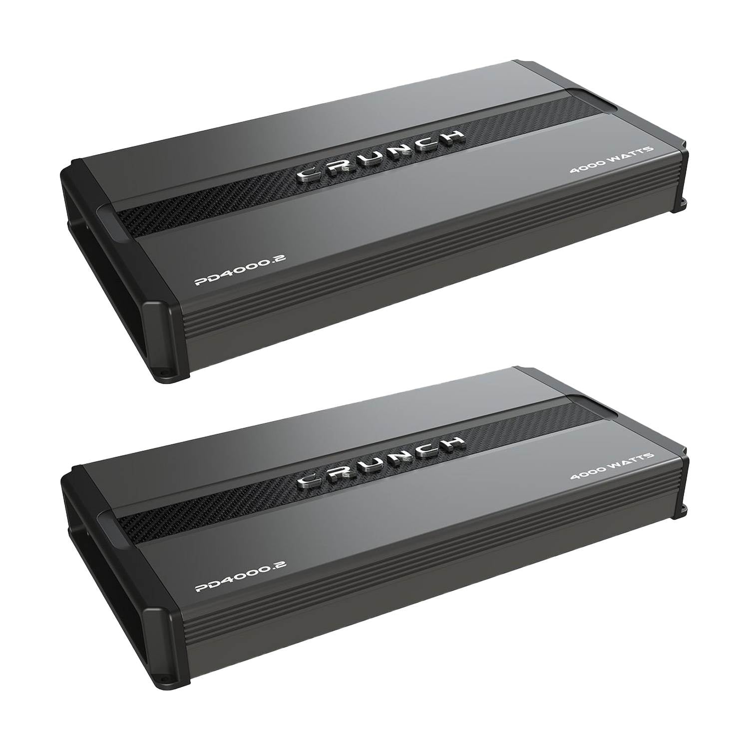 Crunch Power Drive 4000W 2 Channel Class AB Car Audio Power Amplifier (2 Pack)