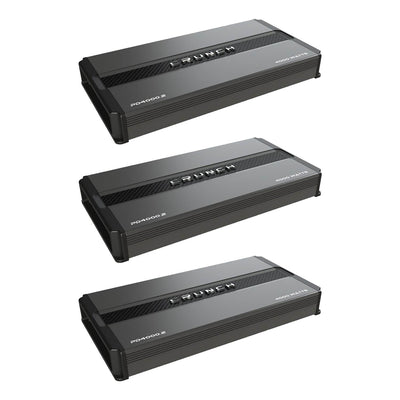Crunch Power Drive 4000W 2 Channel Class AB Car Audio Power Amplifier (3 Pack)
