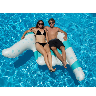 Swimline Hang Loose Inflatable Swimming Pool Raft Ride On 98 Inch Float (6 Pack)
