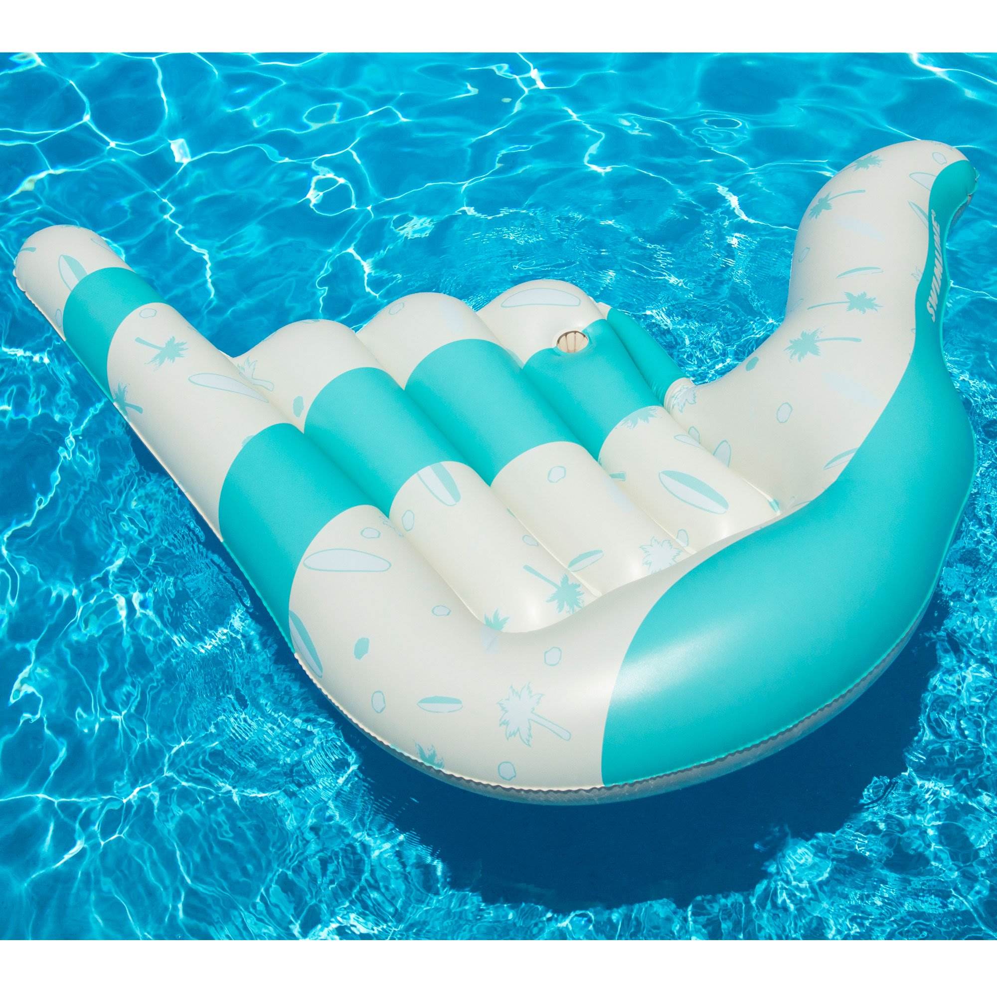 Swimline Hang Loose Inflatable Swimming Pool Raft Ride On 98 Inch Float (6 Pack)
