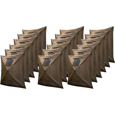 CLAM Quick-Set Screen Tent Wind & Sun Panels, Accessory Only, Brown (18 Pack) - VMInnovations
