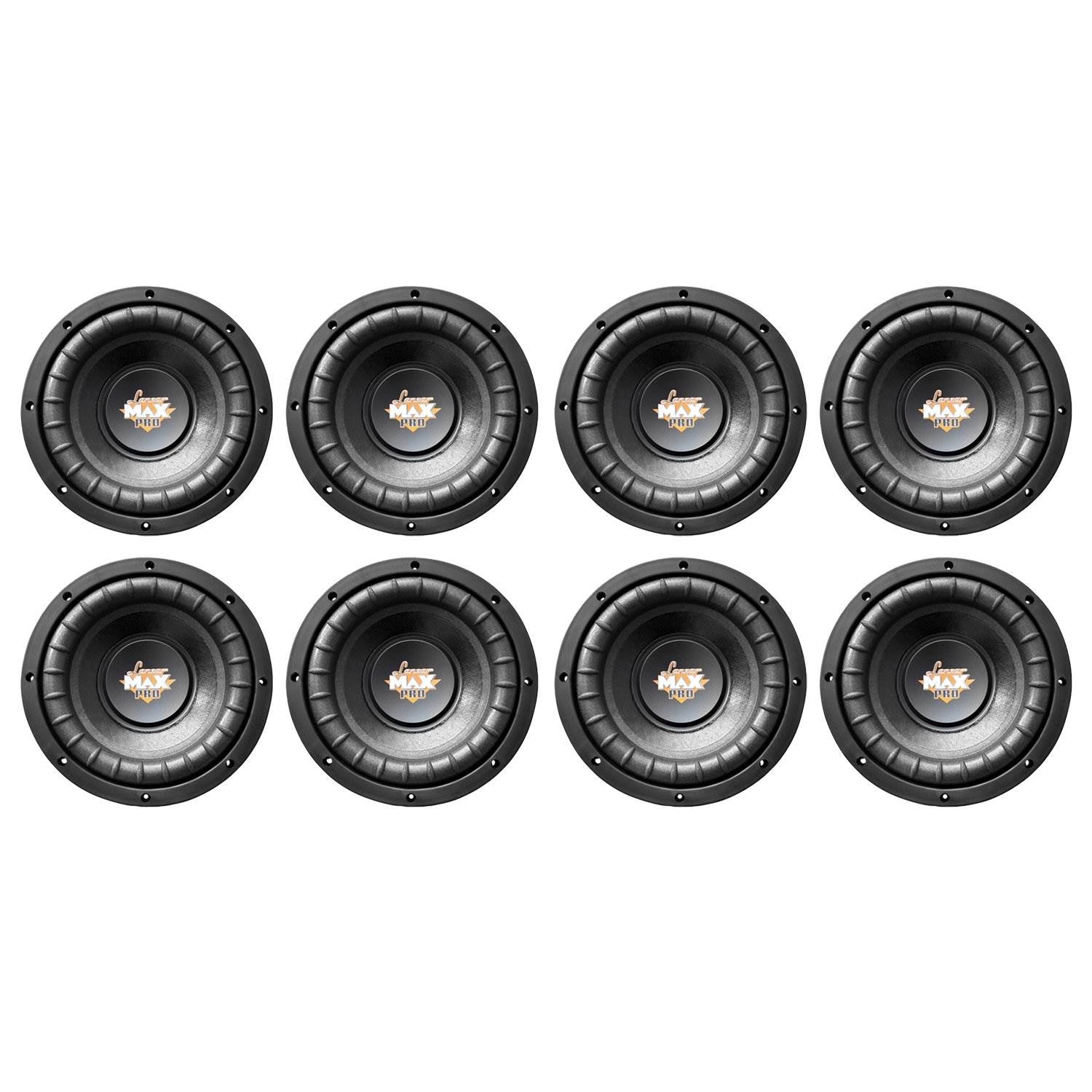 LANZAR MAX PRO 8" 800 WATT Power Car Audio Subwoofer Sub Woofer SVC (8 Pack) - VMInnovations