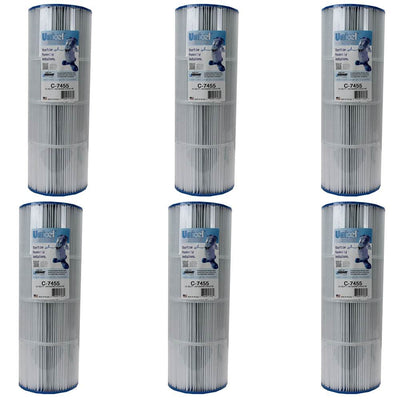 Unicel Spa Replacement Cartridge Filter 55 SqFt Hayward C550 PA55 C7455 (6 Pack)