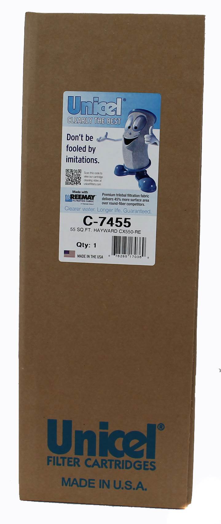 Unicel Spa Replacement Cartridge Filter 55 SqFt Hayward C550 PA55 C7455 (6 Pack)