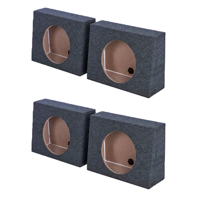 Q-POWER QTW12 2 12" Sealed Car Audio Subwoofer Sub Box Enclosures Pair (2 Pack) - VMInnovations