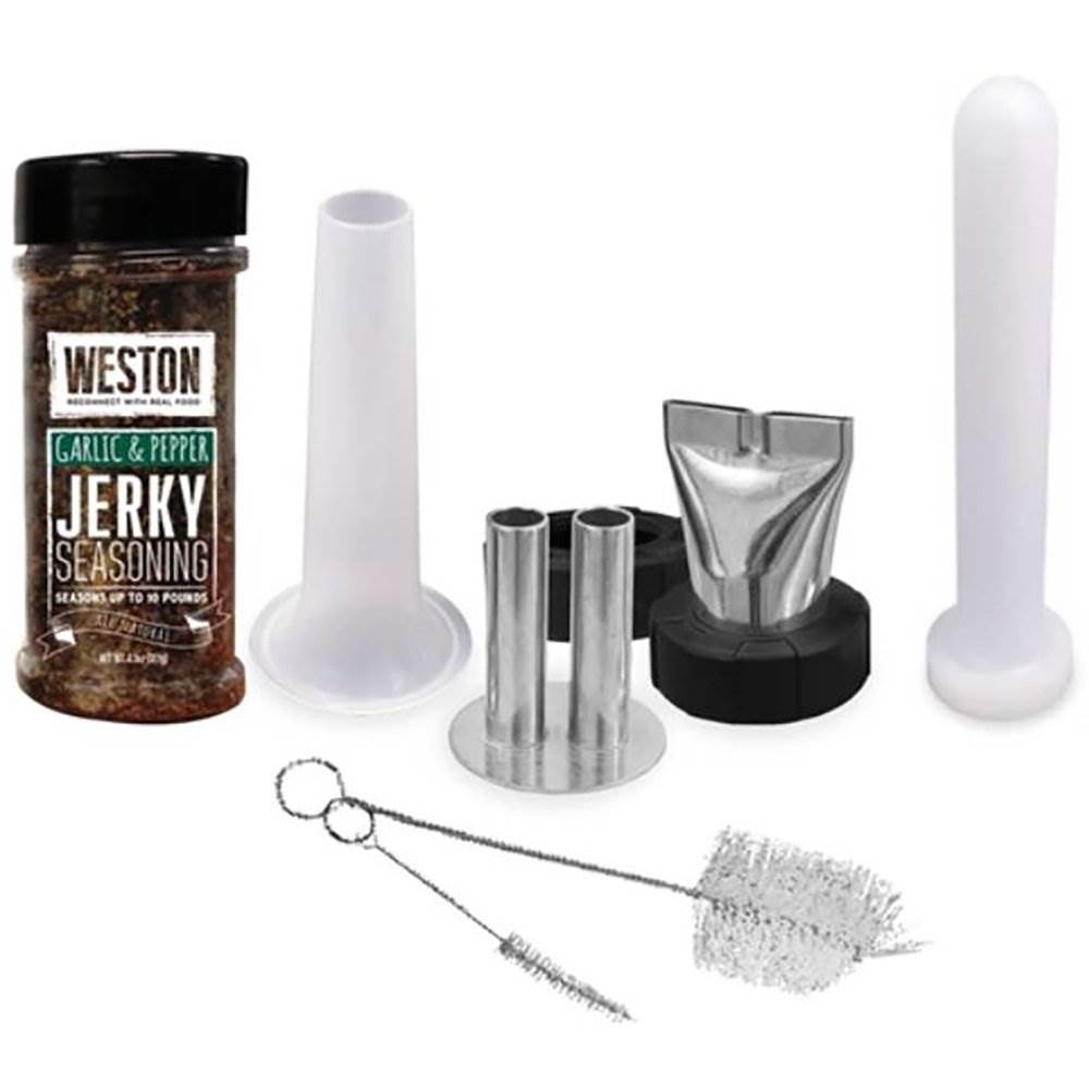 Weston Easy Squeeze Trigger 1.5 lb Original Jerky Gun w/ 2 Attachments (6 Pack)