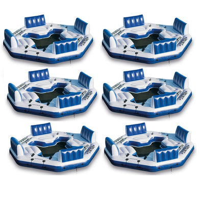 Intex Pacific Paradise Relaxation Station Lounge 4-Person River Raft  (6 Pack)