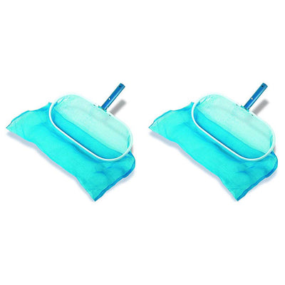 Hydrotools Swimming Pool Maintenance Aluminum Deep Rake Leaf Debris Bag (2 Pack) - VMInnovations