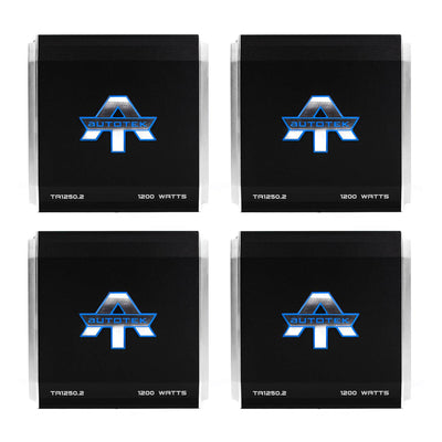 Autotek 1200 Watt 2 Channel Car Audio Stereo Class A/B Power Amp (4 Pack)