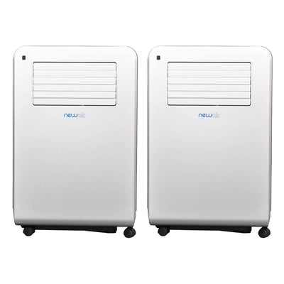 NewAir AC 12000 BTU Cooling Capacity Portable Air Conditioner, White (2 Pack)