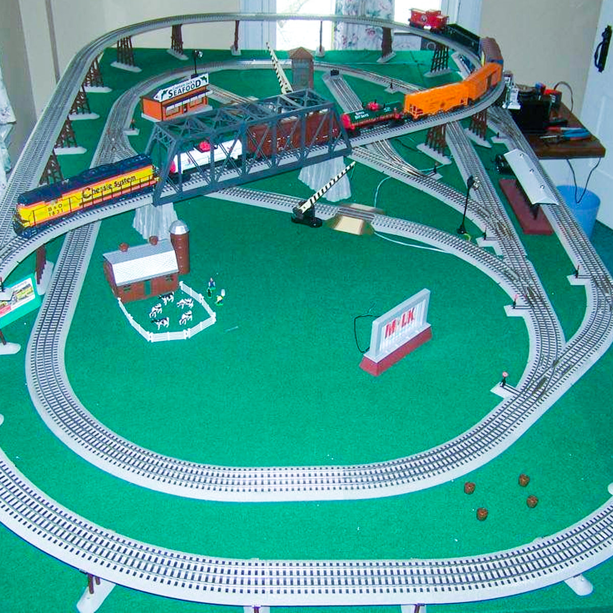 Lionel Trains O-Gauge O36 Manual Left & Right Hand Switch Track Pieces