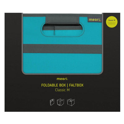 Meori Classic Collection 6.5 Gallon Medium Storage Box, Azure Blue (12 Pack)