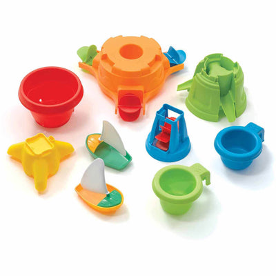 Step2 Water Works Plastic Toddler Outdoor Play Table with Accessories (6 Pack)