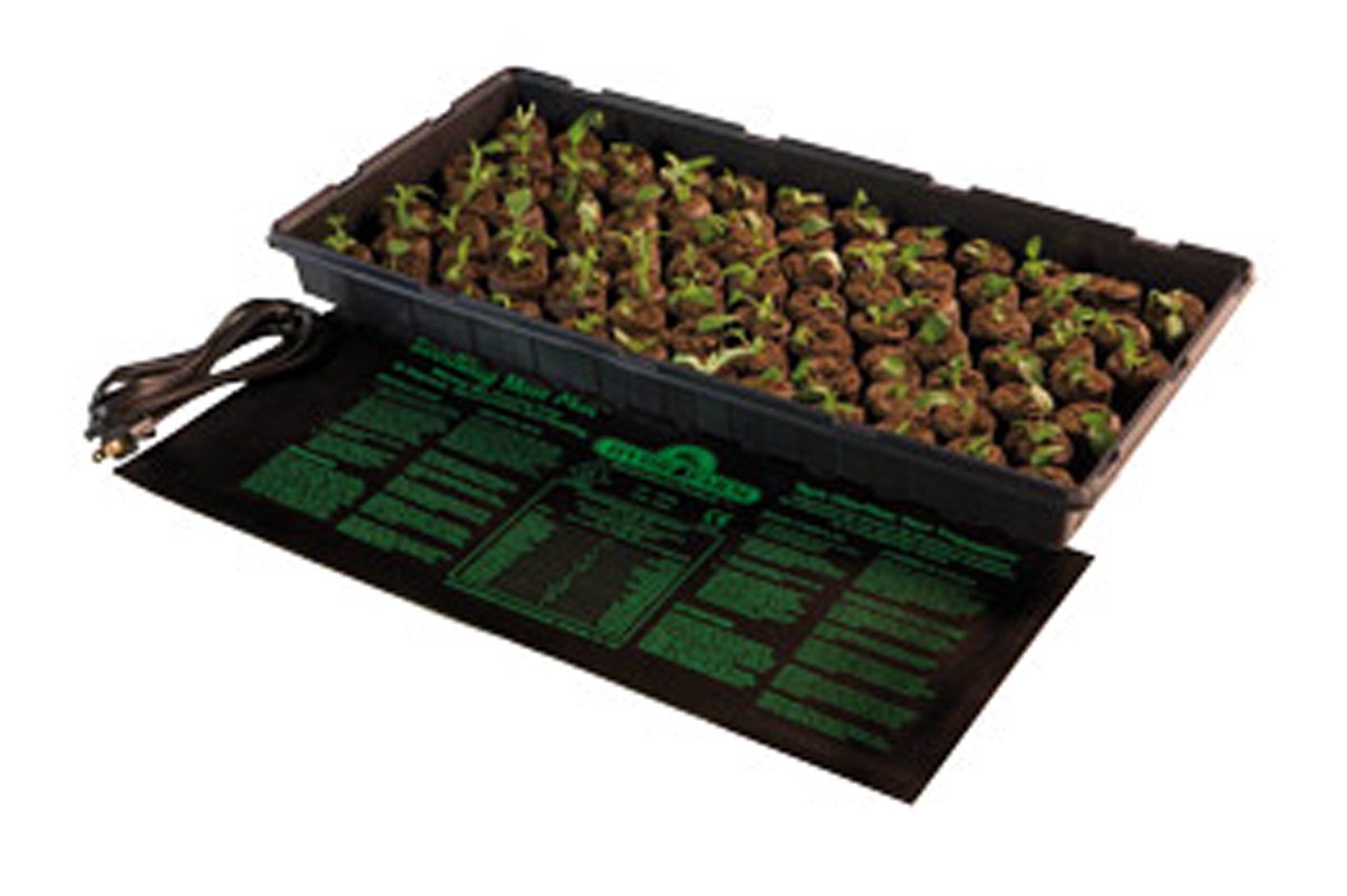 Hydroponic 17W Seed Start Seedling Propagation Heat Mat 8.87 x 19.5" (10 Pack)