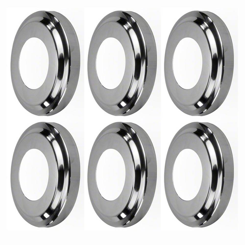 Swimline Replacement Ladder Stainless Steel Escutcheon Plate In Ground (6 Pack)