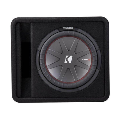 Kicker 12 Inch 1000 Watt 2-Ohm Ported Vented Subwoofer Enclosure Box (2 Pack)