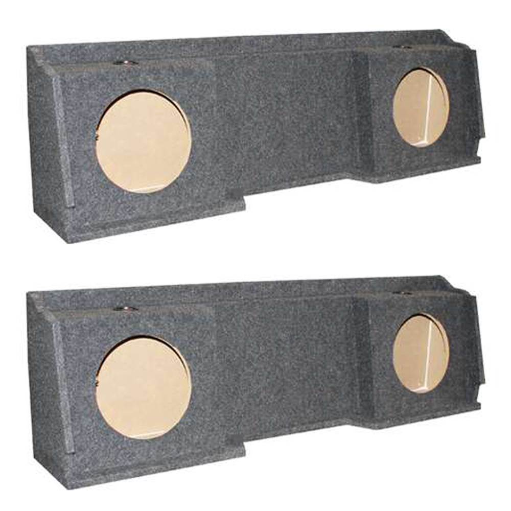 GMC Chevy Silverado Ext Cab '99-06 Dual Underseat 12" Subwoofer Sub Box (2 Pack)
