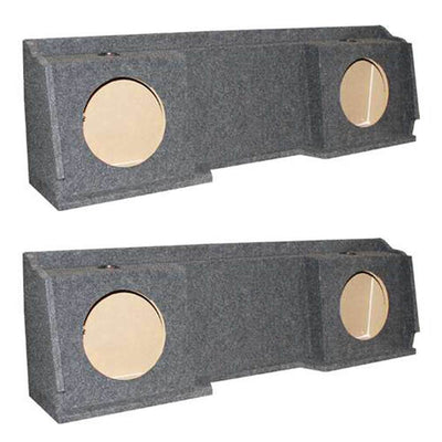 GMC Chevy Silverado Ext Cab '99-06 Dual Underseat 12" Subwoofer Sub Box (2 Pack)