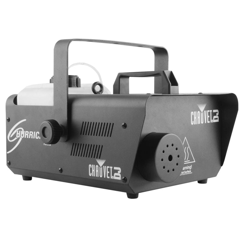 CHAUVET DJ Hurricane 1600 2.4L Pro Fog/Smoke Machine w/FC-T Wire Remote (2 Pack)