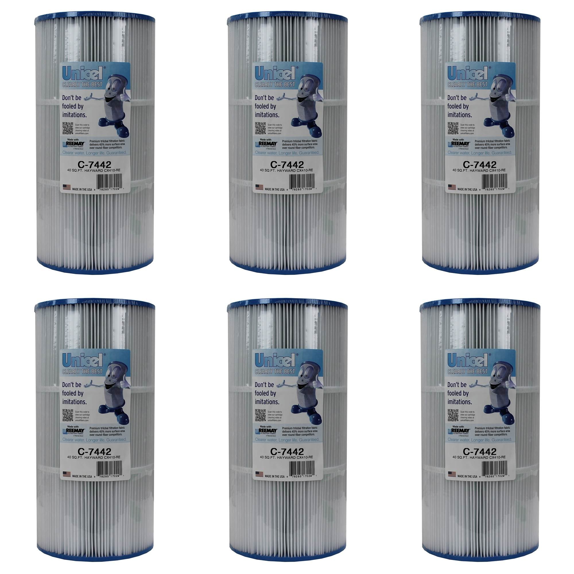 Unicel C-7442 Spa Replacement Cartridge Filter Hayward Easy Clear C400 (6 Pack) - VMInnovations