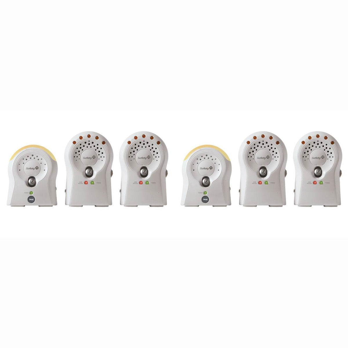 Safety 1st Sure Glow Audio Baby Monitor w/ Nightlight & 2 Receivers (2 Pack)