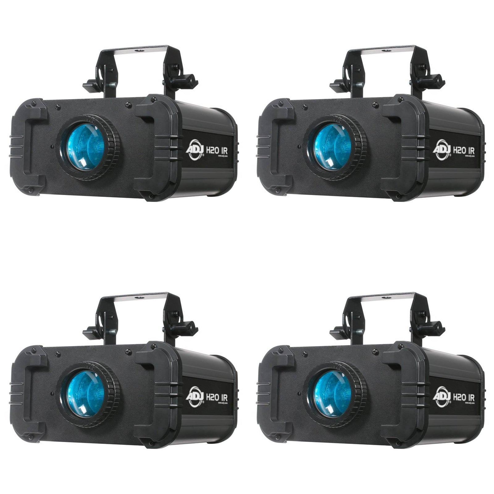 ADJ H2O IR LED Water Flowing Bright 5 Colors Light Effect w/ Bracket (4 Pack) - VMInnovations