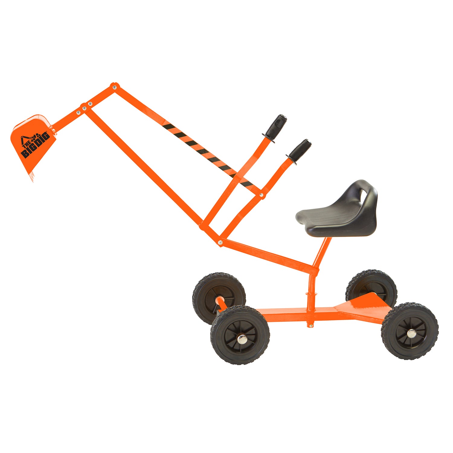 Big Dig and Roll Special Edition Sandbox Digger w/ 360 Degree Rotation, Orange - VMInnovations