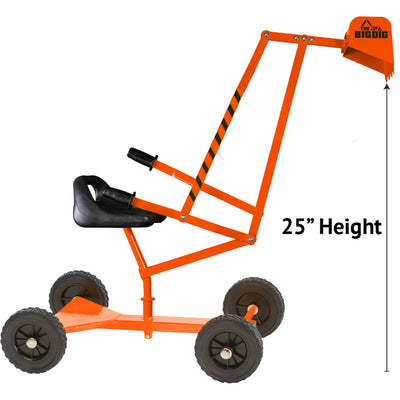 Big Dig Special Edition Sandbox Digger w/ 360 Degree Rotation, Orange(For Parts)