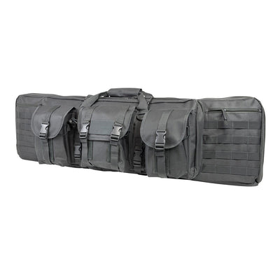 NcSTAR VISM 36" Double Rifle Carbine Padded Soft Gun Case Carry Bag, Urban Gray