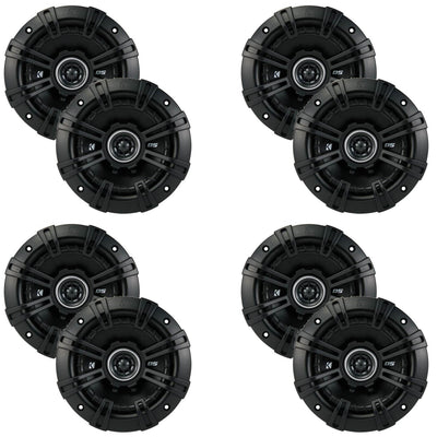 Kicker D-Series 5.25" 200 Watt 2-Way 4-Ohm Car Audio Coaxial Speakers (8 Pack) - VMInnovations