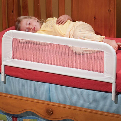 KidCo Convertible Mesh and Steel Telescopic Toddler Bed Rail, White (2 Pack)